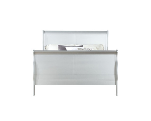 56" X 85" X 47" Platinum Wood Full Bed