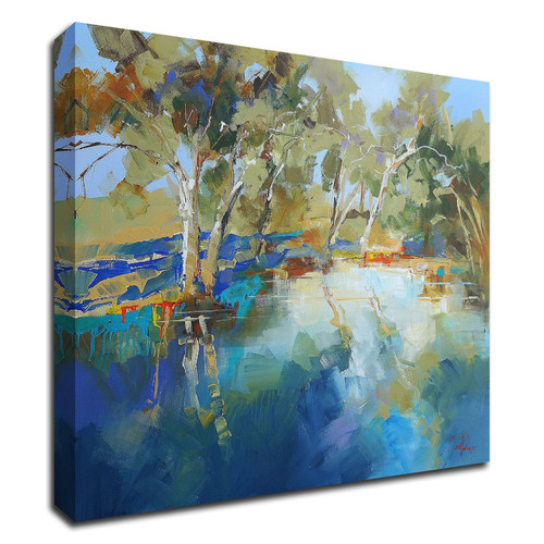 "Cobram Creek" Wrapped Canvas Print Wall Art