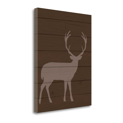 Deer I Wrapped Canvas Print Living Room Wall Art