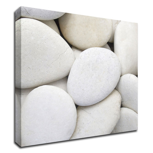 "White Pebbles" Wrapped Canvas Print Wall Art