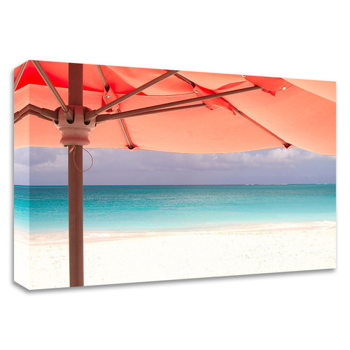 "Umbrella Perspective" Wrapped Canvas Print Wall Art