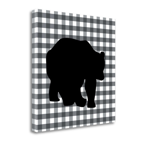 Bear I Wrapped Canvas Print Living Room Wall Art