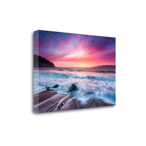 Distant Glow 4 Wrapped Canvas Print Living Room Wall Art