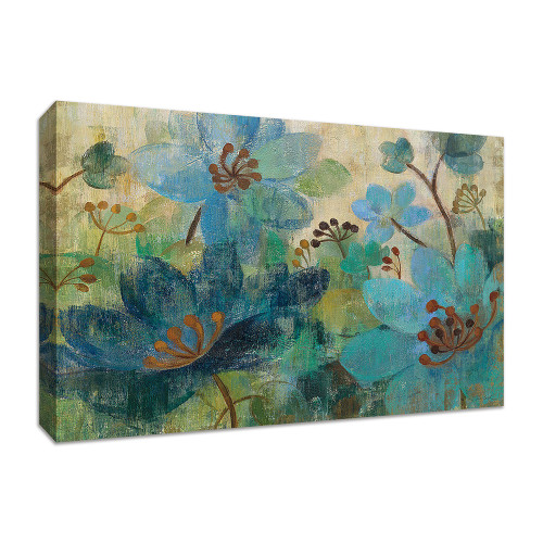 Peacock Garden 7 Wrapped Canvas Print Wall Art