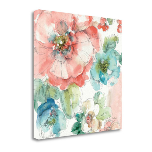 Summer Bloom II Wrapped Canvas Print Living Room Wall Art