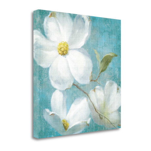 Indiness Blossom Square VIntage IV Wrapped Canvas Print Living Room Wall Art