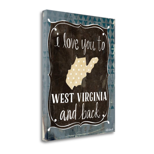 West VIrginia And Back Wrapped Canvas Print Living Room Wall Art