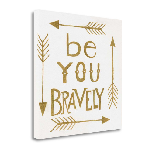 Bravely 3 Wrapped Canvas Print Living Room Wall Art