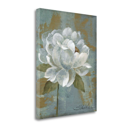 Peony Tile I Wag Wrapped Canvas Print Living Room Wall Art