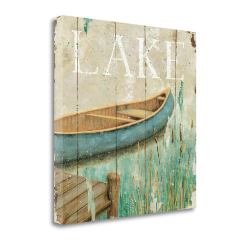 Waterside I Wrapped Canvas Print Living Room Wall Art