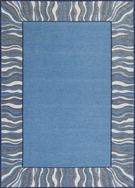 26" x 45" Polyester Denim Area Rug