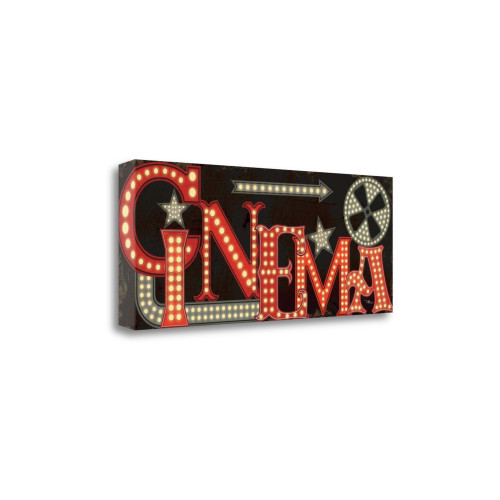 Movie Lights I Wrapped Canvas Print Living Room Wall Art