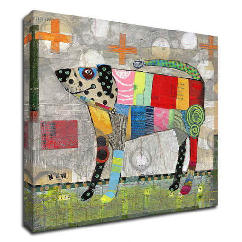 Coat Of Many Colors Wrapped Canvas Print Wall Art