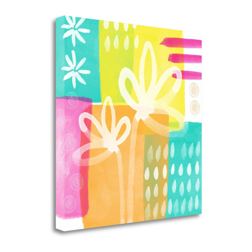 Floral Fiesta 2 Wrapped Canvas Print Living Room Wall Art