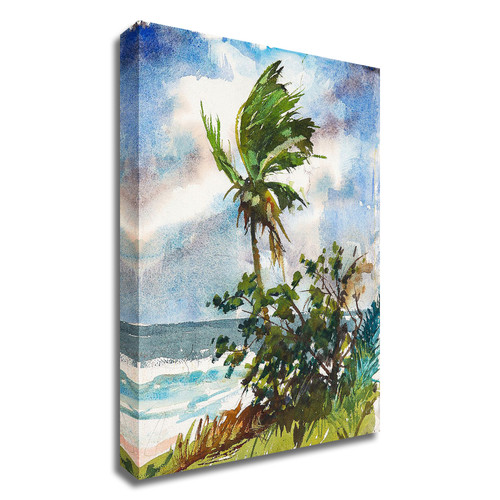 "Ocean Breeze" Wrapped Canvas Print Wall Art