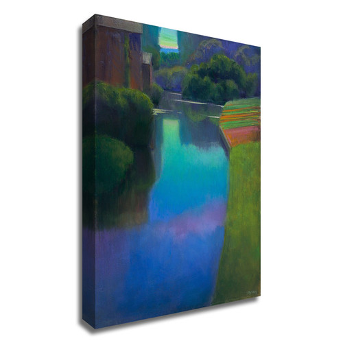 "Dusk At Contevoir" Wrapped Canvas Print Wall Art