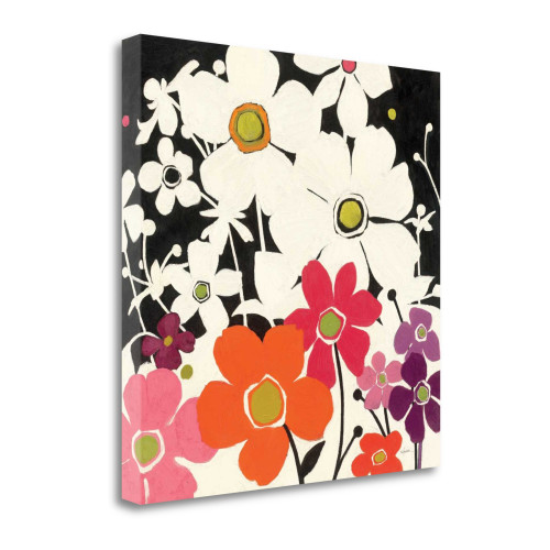 Flower Power 3 Wrapped Canvas Print Living Room Wall Art