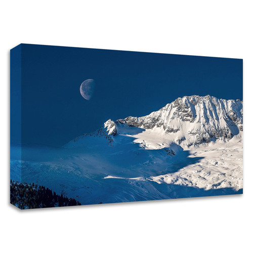 "Moon" Wrapped Canvas Print Wall Art