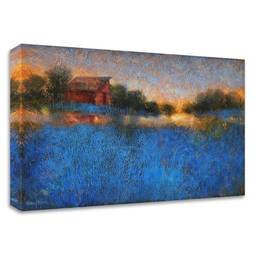 "Glowing Horizon" Wrapped Canvas Print Wall Art