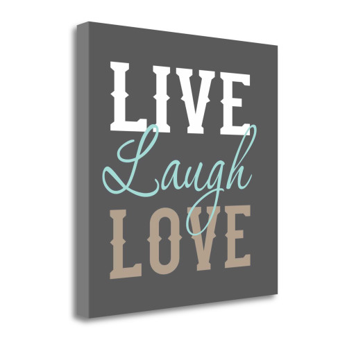 Live Laugh Love 6 Wrapped Canvas Print Living Room Wall Art