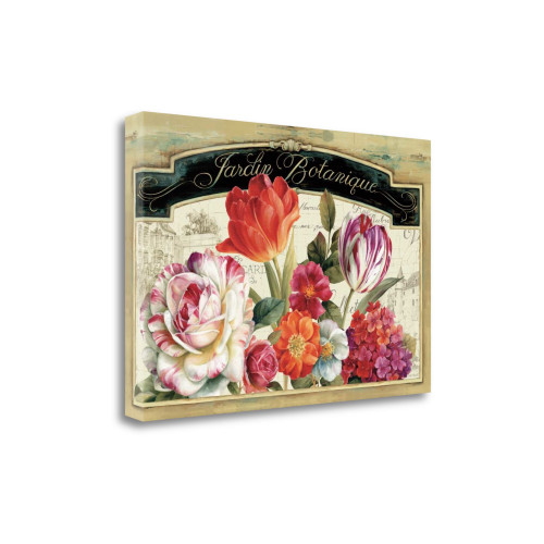Garden VIew I Wrapped Canvas Print Living Room Wall Art