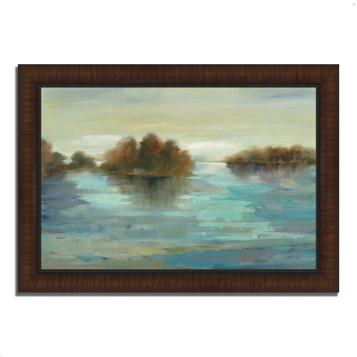Serenity On The River 16 Brown Picture Frame Print Wall Art