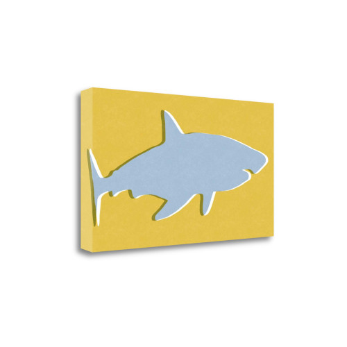 Shark III Wrapped Canvas Print Living Room Wall Art