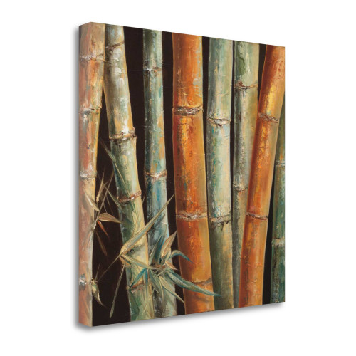 Caribbean Bamboo I Wrapped Canvas Print Wall Art