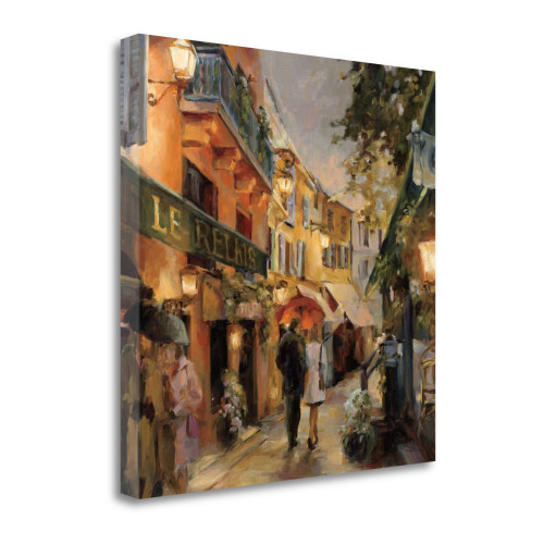 Evening In Paris 1 Wrapped Canvas Print Living Room Wall Art