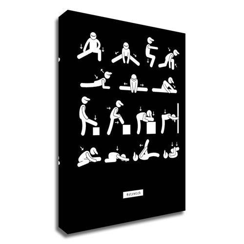 "Workout" Wrapped Canvas Print Wall Art