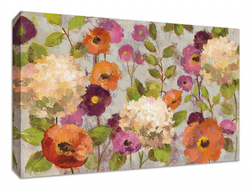 Hydrangeas And Anemones 4 Wrapped Canvas Print Wall Art