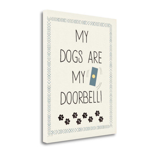 Doorbell Wrapped Canvas Print Living Room Wall Art