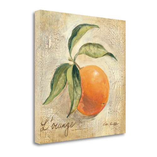 L Orange 3 Wrapped Canvas Print Living Room Wall Art