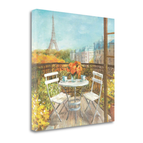 September In Paris Crop 4 Wrapped Canvas Print Living Room Wall Art