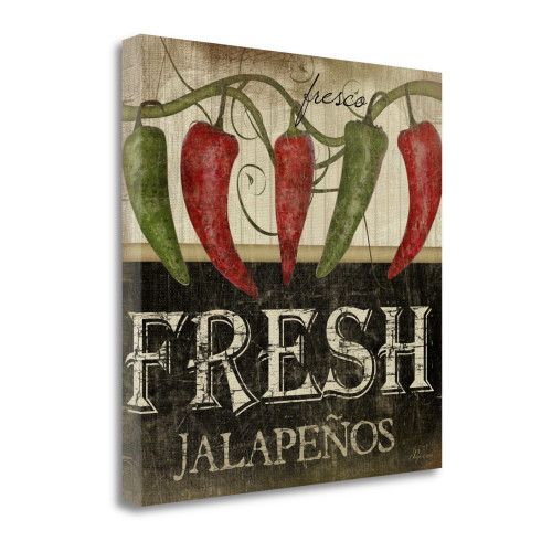 Fresh Jalapenos 2 Wrapped Canvas Print Living Room Wall Art