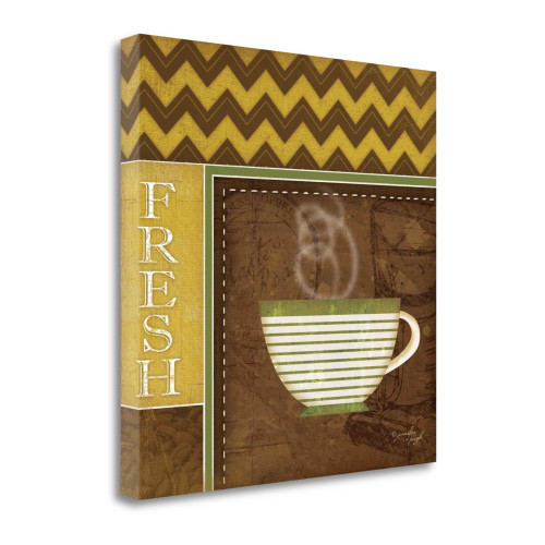 Fresh Organic Coffee 1 Wrapped Canvas Print Living Room Wall Art