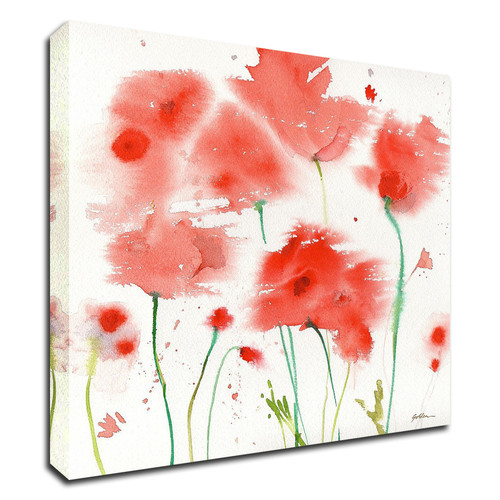 Poppy Reds Wrapped Canvas Print Wall Art