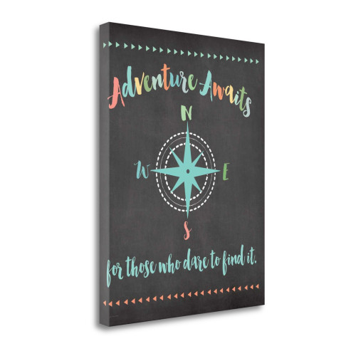 Adventure Awaits 5 Wrapped Canvas Print Living Room Wall Art