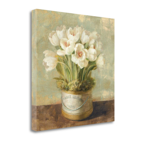 Hatbox Tulips Wag 2 Wrapped Canvas Print Living Room Wall Art
