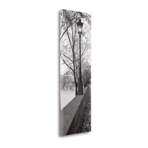 Seine Promenade 2 Wrapped Canvas Print Living Room Wall Art