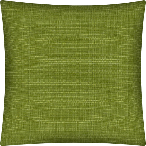 17" X 17" Kiwi Zippered Solid Color Throw Indoor Outdoor Pillow Cover