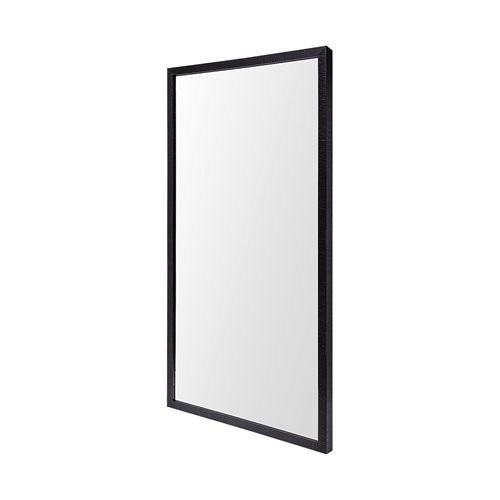 Rectangle Black Accent Mirror With Oxidized Finish Frame