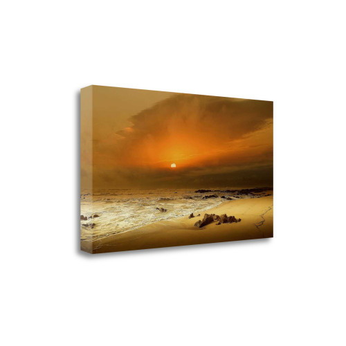 The Beach 4 Wrapped Canvas Print Wall Art