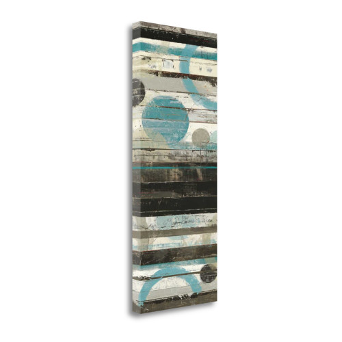 Blue Zephyr II Wrapped Canvas Print Living Room Wall Art