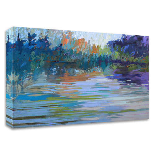 "Waterways Vi" Wrapped Canvas Print Wall Art