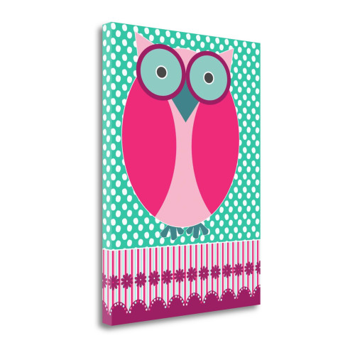 Owl 1 Wrapped Canvas Print Living Room Wall Art