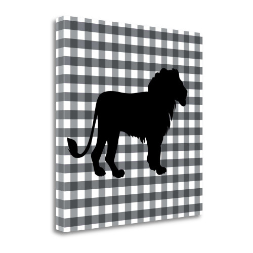 Lion 1 Wrapped Canvas Print Living Room Wall Art