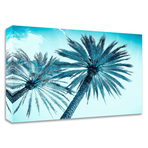 "Chic Palms" Wrapped Canvas Print Wall Art