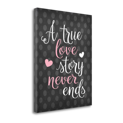 A True Love Story 5 Wrapped Canvas Print Living Room Wall Art