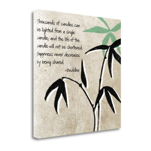 Happiness 4 Wrapped Canvas Print Living Room Wall Art